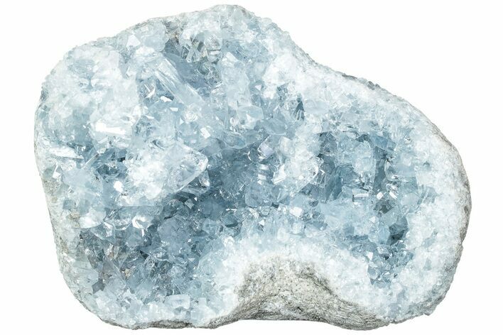 Sparkly Celestine (Celestite) Geode - Beautiful Crystals #229596